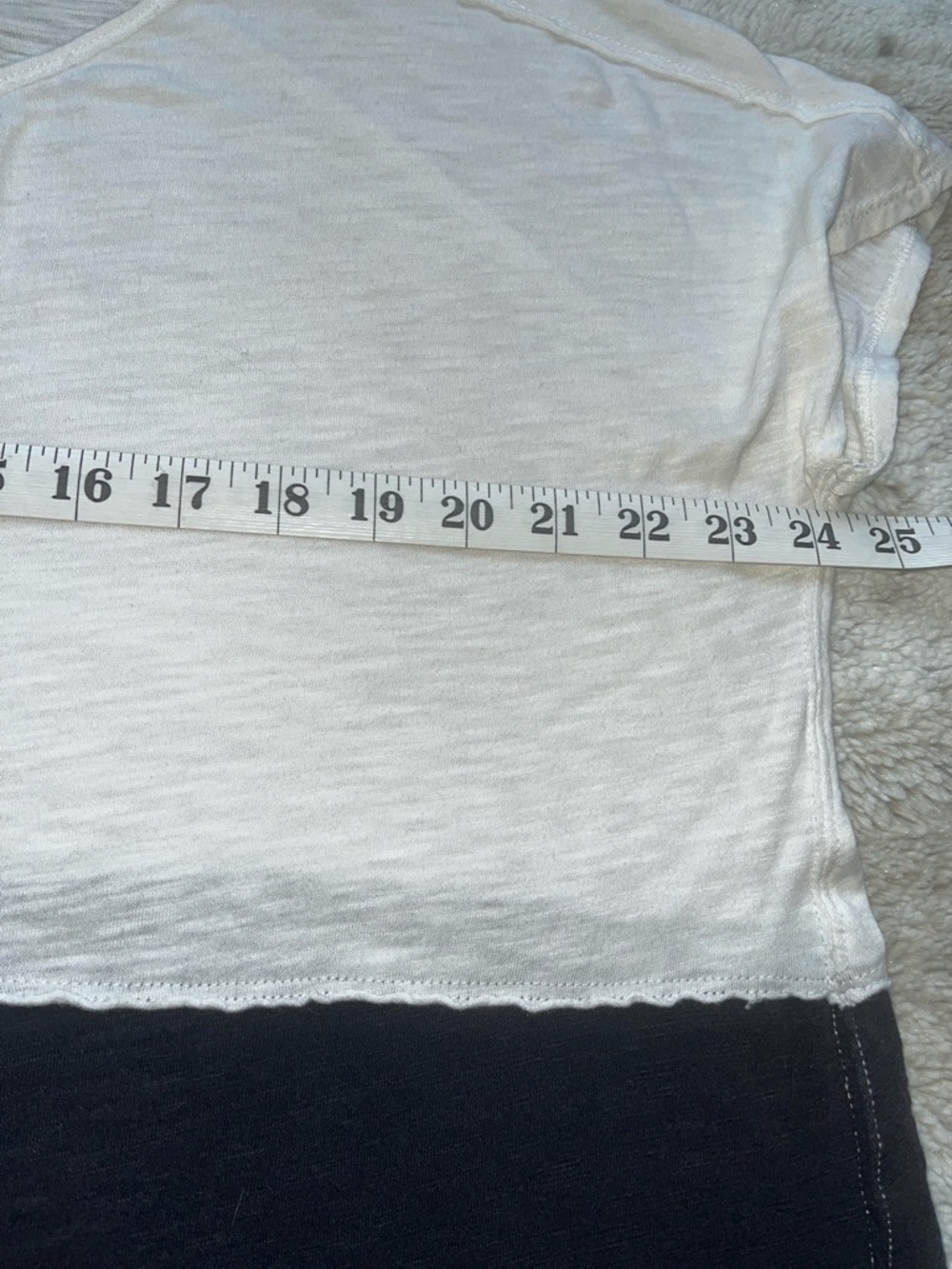We The Free Two-Tone Boxy Short Sleeve Tee - White & Black - Picture 4 of 5